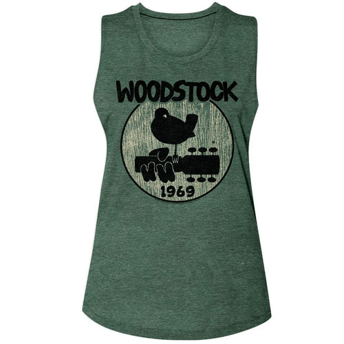 Woodstock Ladies Muscle Tank - Big Logo