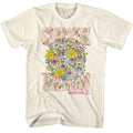 Natural Woodstock t-shirt featuring a Grow with the Flow design