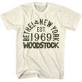 Natural Woodstock t-shirt featuring a Word Stock design