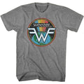 Graphite Weezer t-shirt featuring a Space Weez design