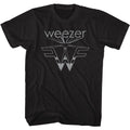 Black Weezer t-shirt featuring a Flying W design