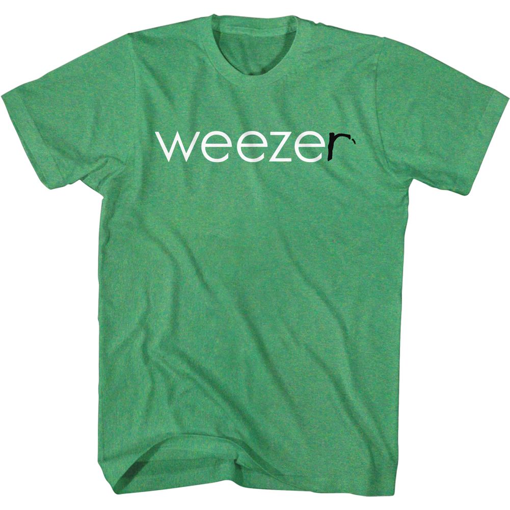 Heather Kelly Weezer t-shirt featuring a Weeze + R design