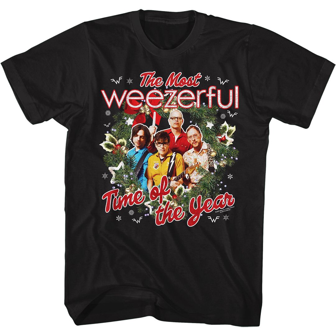 Black Weezer t-shirt featuring a Weezerful design