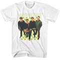 White Weezer t-shirt featuring a 2001 Lineup design