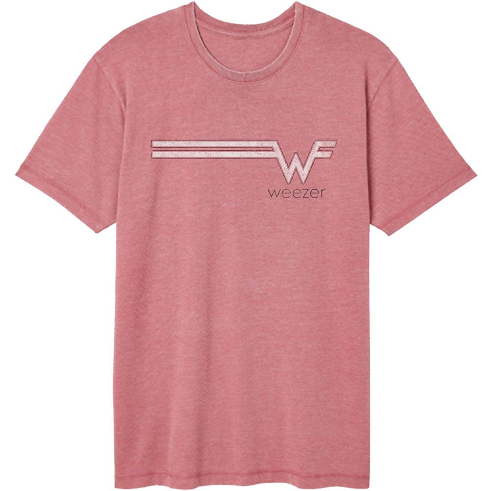 Weezer Vintage Wash T-Shirt - Striped Logo