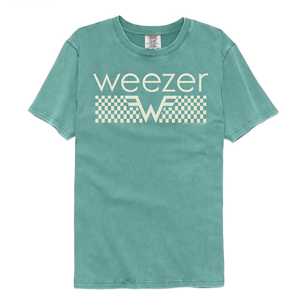 Weezer Comfort Colors T-Shirt - Offwhite Checkers