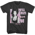 Smoke Whitney Houston t-shirt featuring a I Will Always Love You design