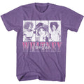 Heather Purple Whitney Houston t-shirt featuring a Three Rectangles design