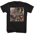 Black Whitney Houston t-shirt featuring a Four Squares design