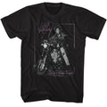 Black Whitney Houston t-shirt featuring a Motorcycle design