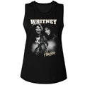 Whitney Houston Ladies Muscle Tank - Motorcycle Collage