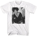 White Whitney Houston t-shirt featuring a Black and White Lean design
