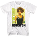 White Whitney Houston t-shirt featuring a Gloves design