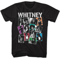 Black Whitney Houston t-shirt featuring a Photos design