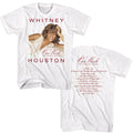 White Whitney Houston t-shirt featuring a One Wish Holiday design