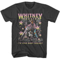 Smoke Whitney Houston t-shirt featuring a Motorcycle Stars design