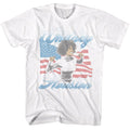 White Whitney Houston t-shirt featuring a USA Baby design