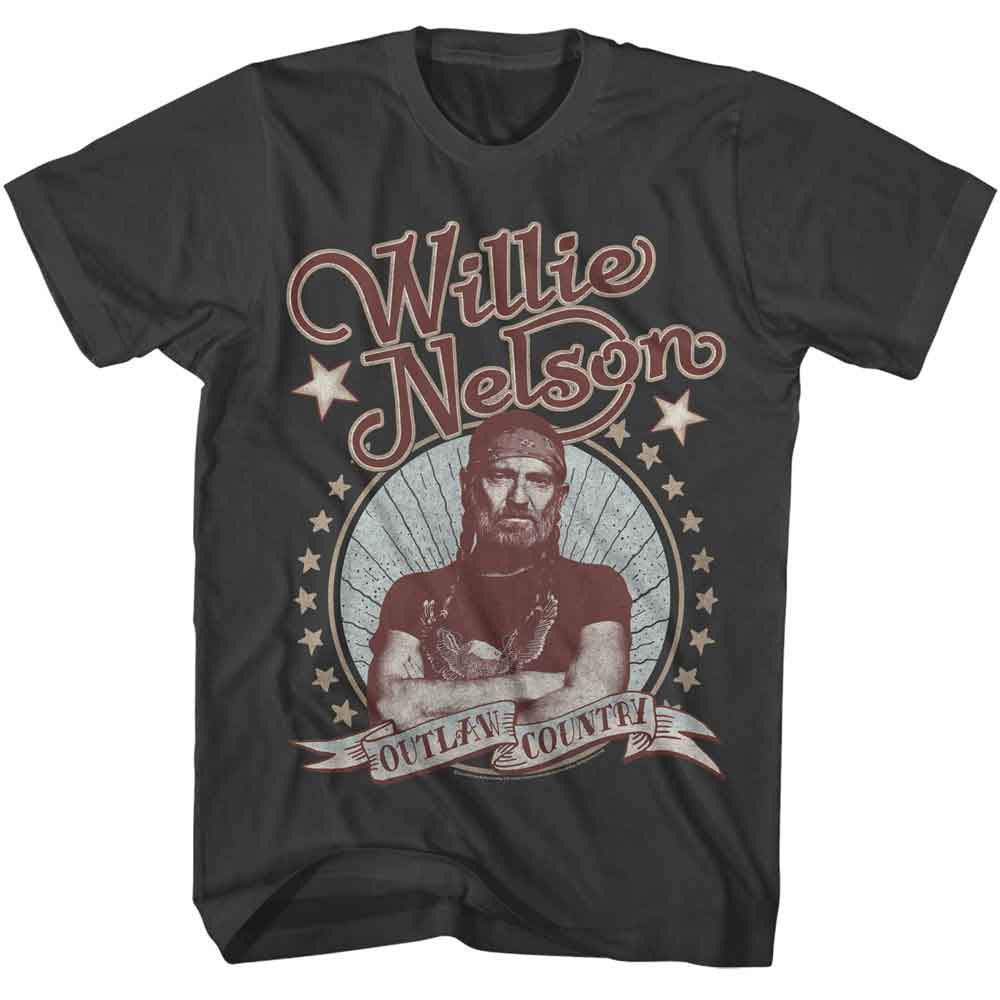 Smoke Willie Nelson t-shirt featuring a Outlaw Country design