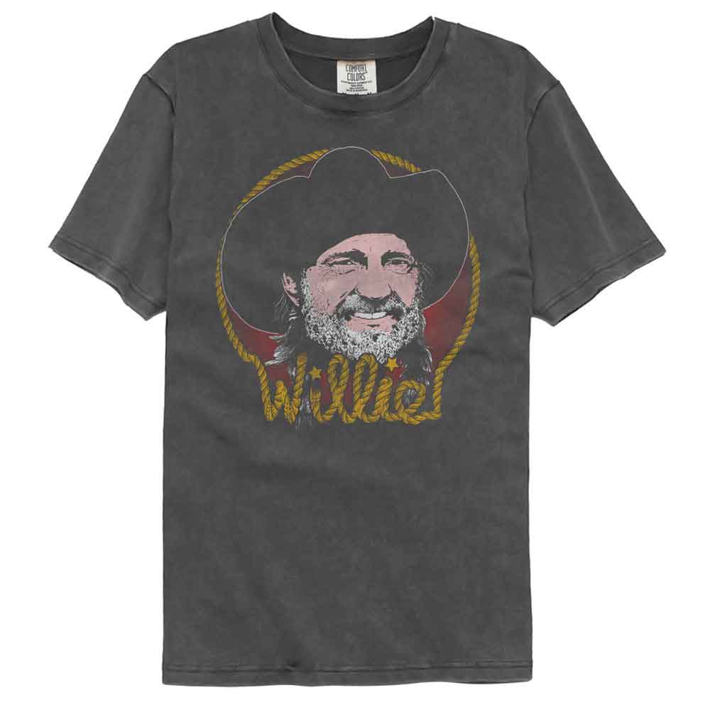 Willie Nelson Comfort Colors T-Shirt - Rope Border