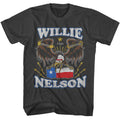 Smoke Willie Nelson t-shirt featuring a Born for Trouble Eagle design