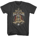 Smoke Willie Nelson t-shirt featuring a Outlaw Guitar design