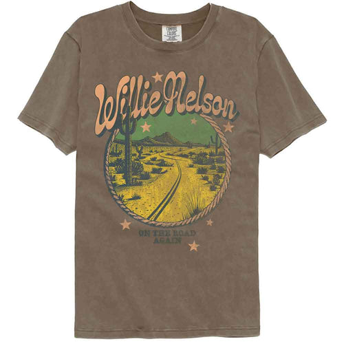Willie Nelson Comfort Colors T-Shirt - On the Road Again Desert