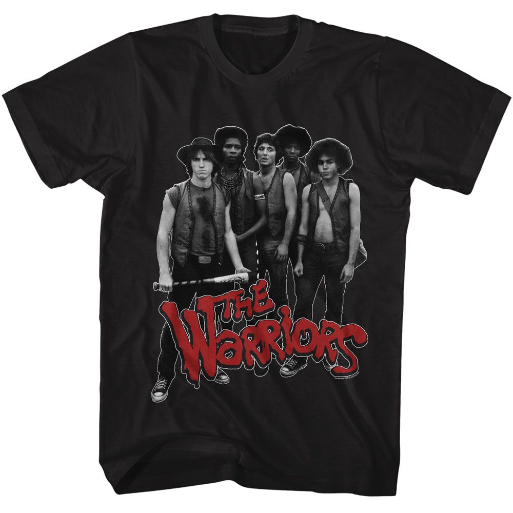 Black The Warriors t-shirt featuring a The Warriors design