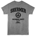 Graphite Weird Science t-shirt featuring a Shermer Science Dept design