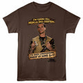 Dark chocolate brown Weird Science t-shirt featuring a I'm Gonna Tell design