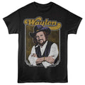Black Waylon Jennings t-shirt featuring a Crossed Arms design