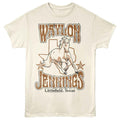 Natural Waylon Jennings t-shirt featuring a Horse and Texas design