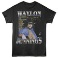 Smoke Waylon Jennings t-shirt featuring a Faded Brick design
