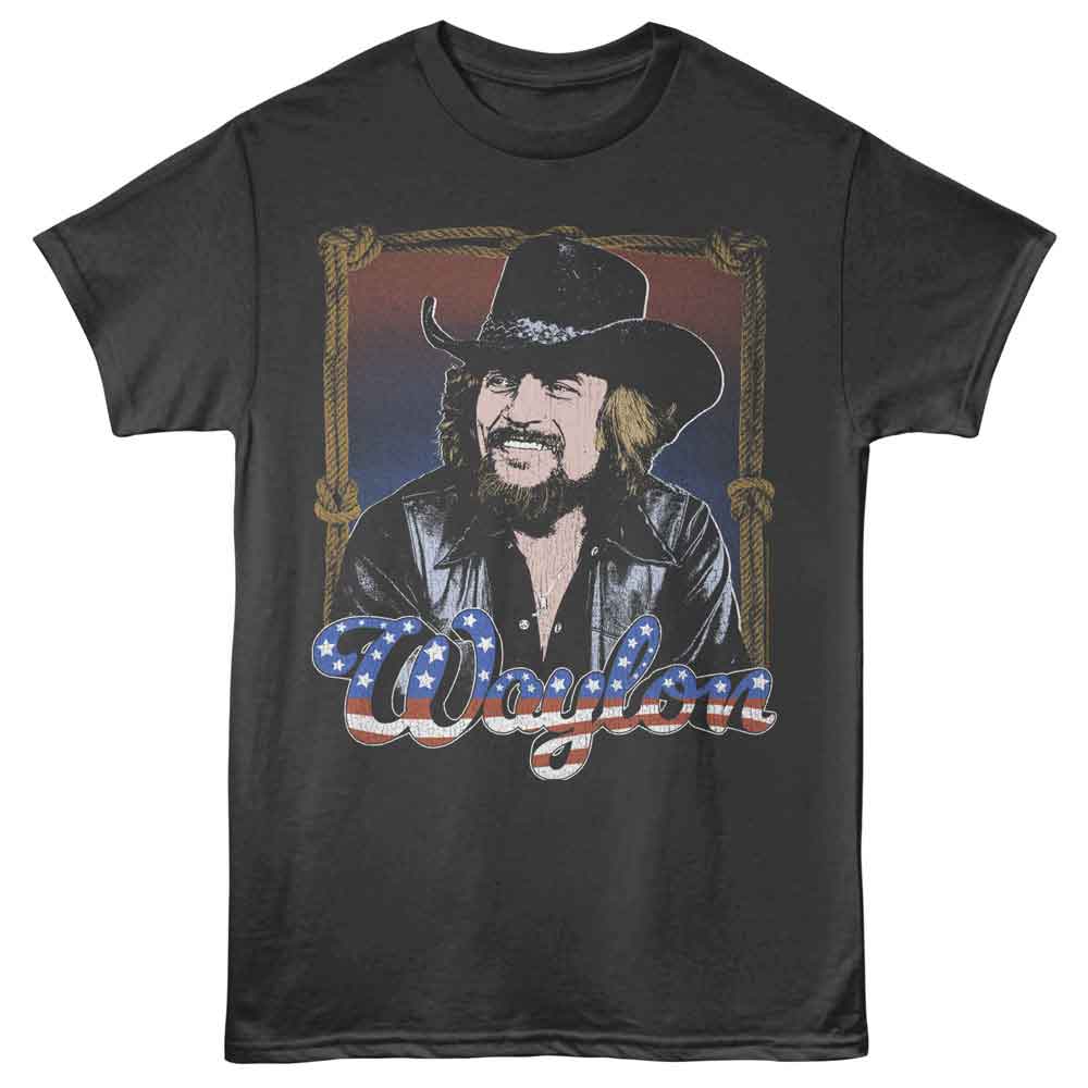 Smoke Waylon Jennings t-shirt featuring a Americana design