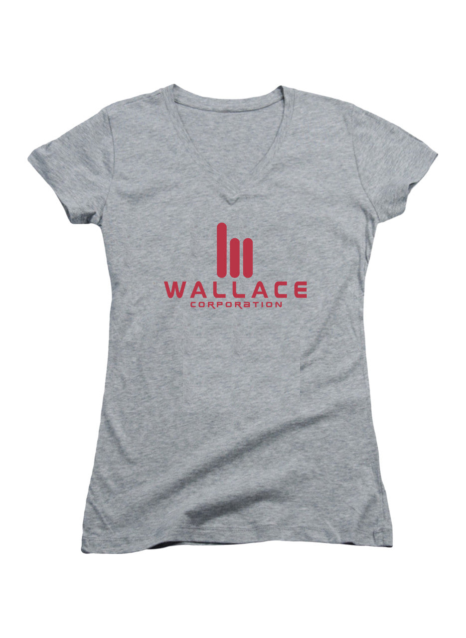Gray Wallace Corporation Juniors V-Neck T-Shirt