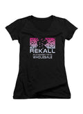 Black We Can Remember it for you Wholesale Juniors V-Neck T-Shirt