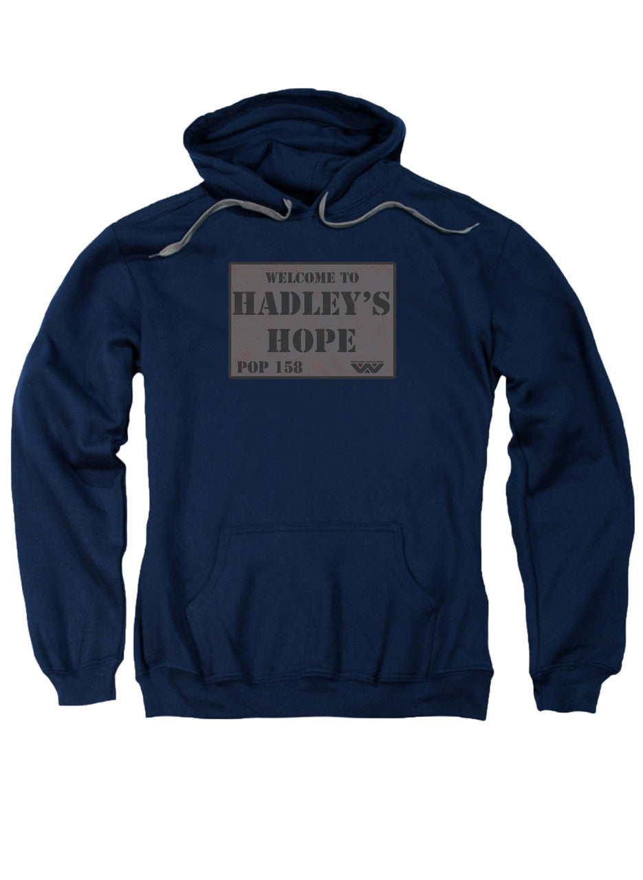 Navy Welcome Sign Hoodie