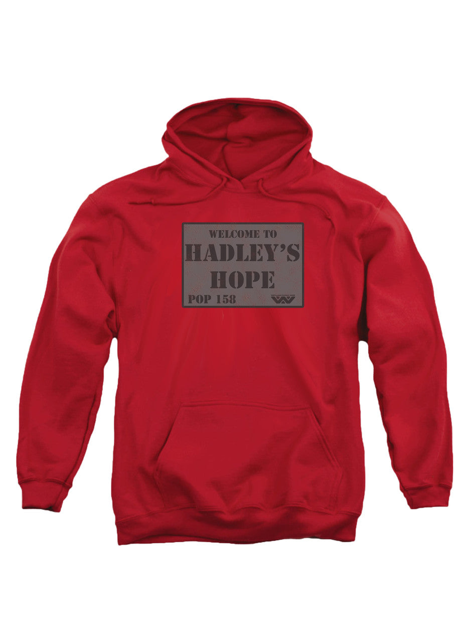 Red Welcome Sign Hoodie