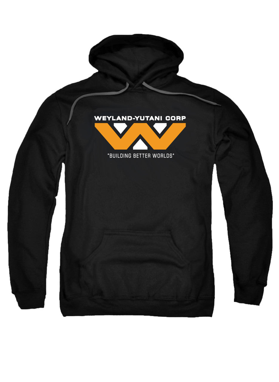 Black Corporate Logo Hoodie