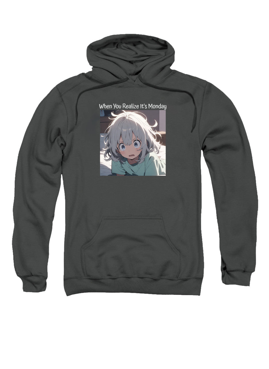Charcoal When You Realize It's Monday Hoodie