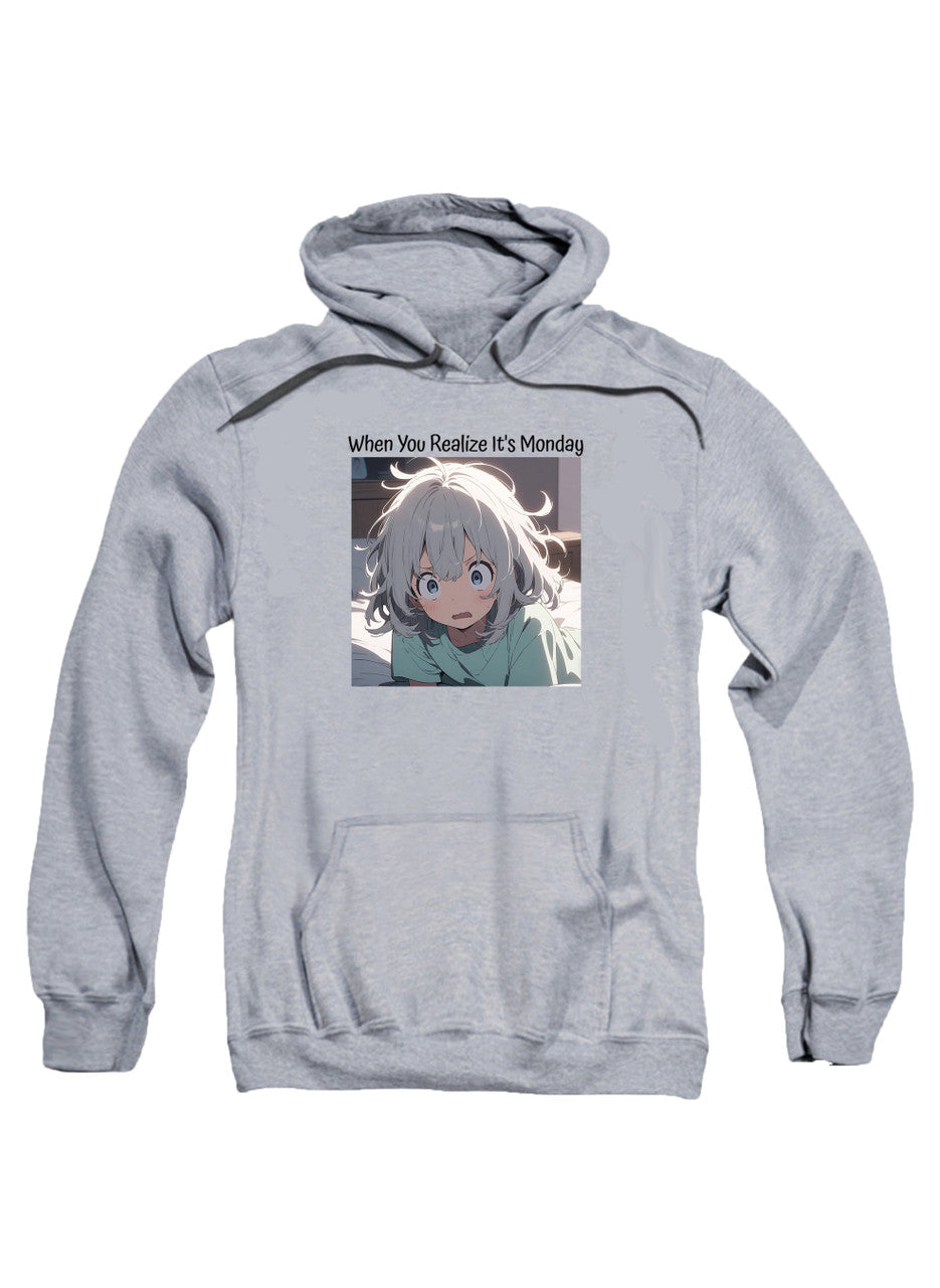 Gray When You Realize It's Monday Hoodie