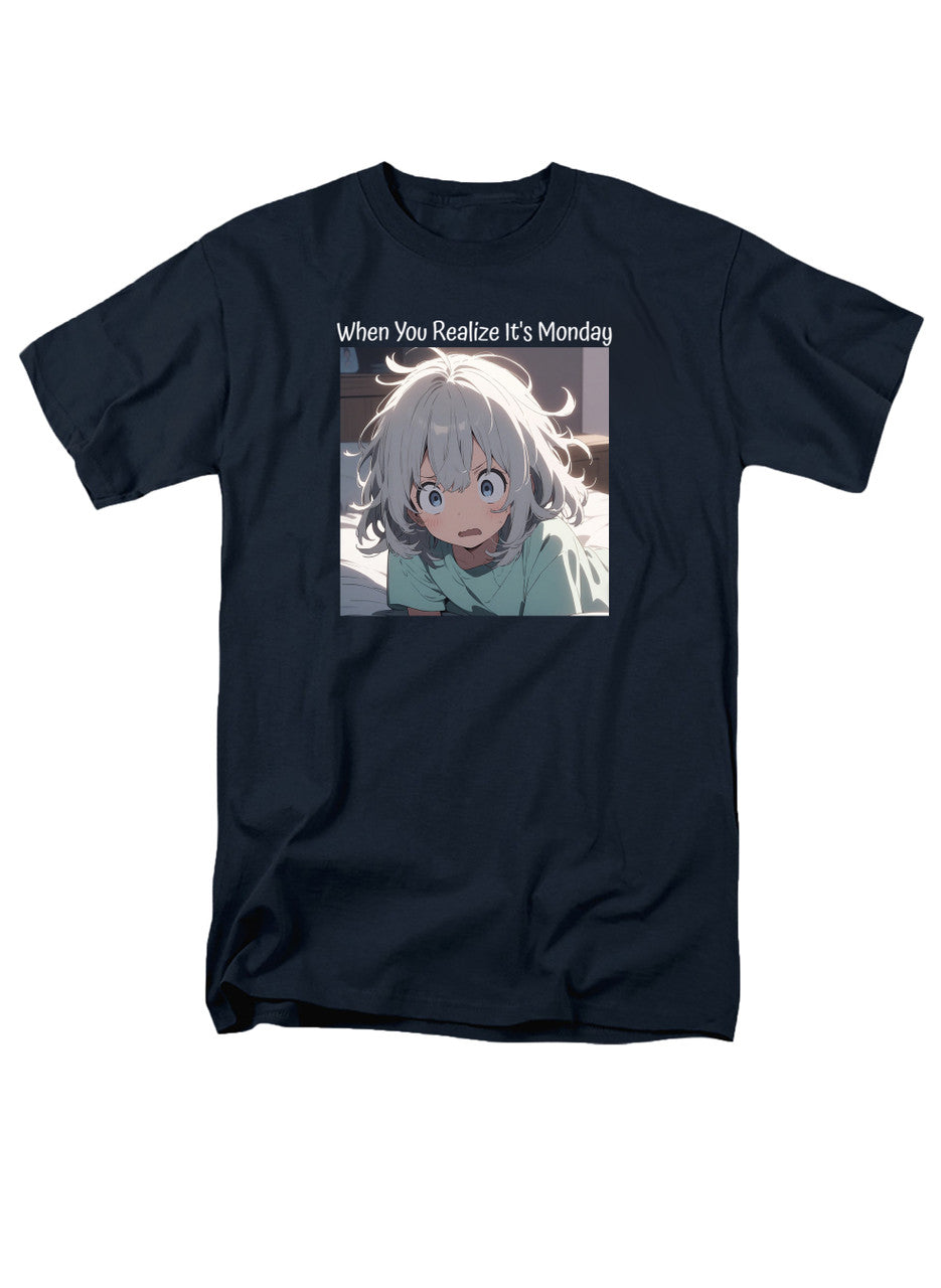 Navy When You Realize It's Monday T-Shirt