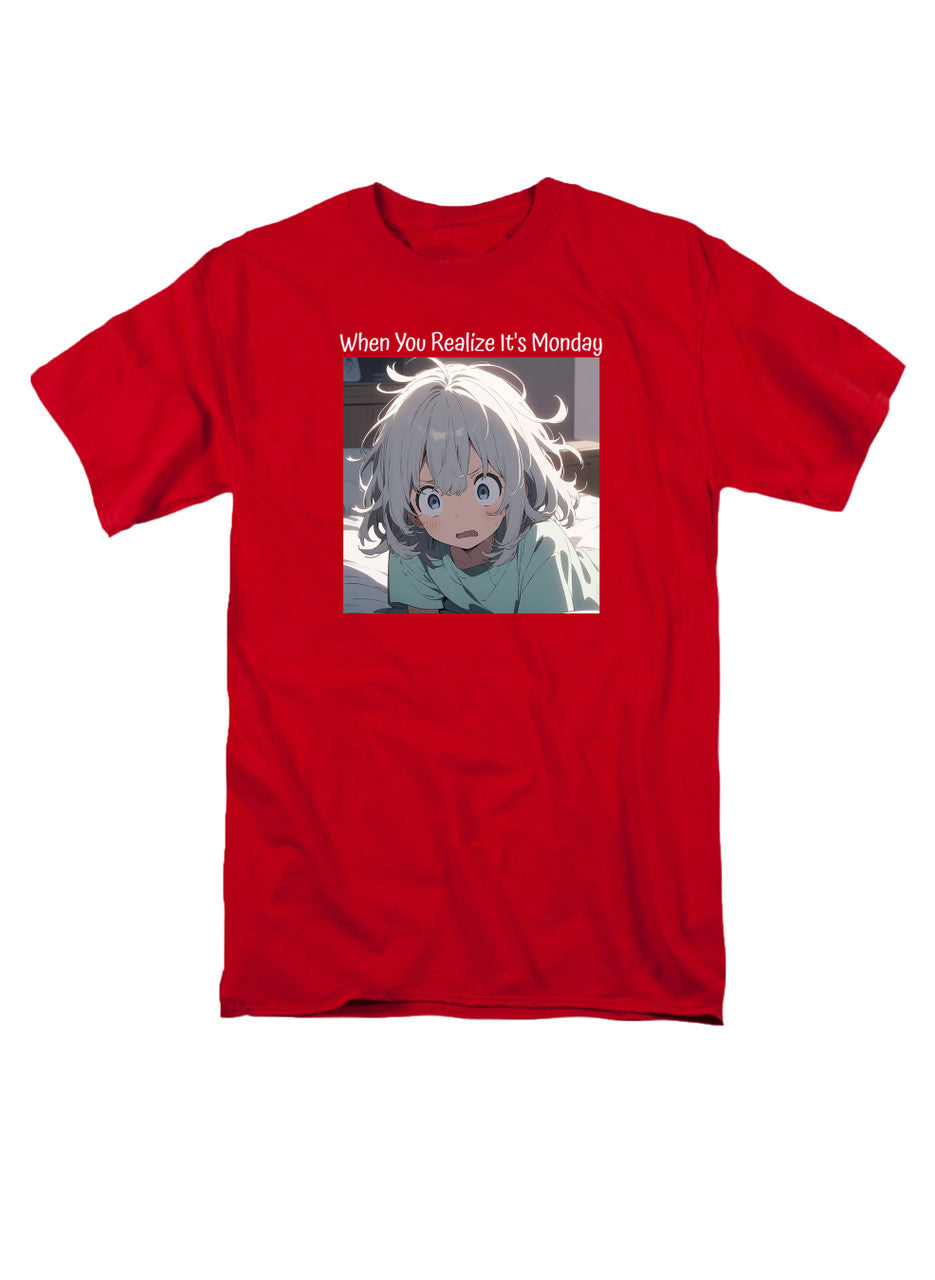 Red When You Realize It's Monday T-Shirt