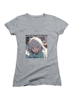 Gray When You Realize It's Monday Juniors V-Neck T-Shirt