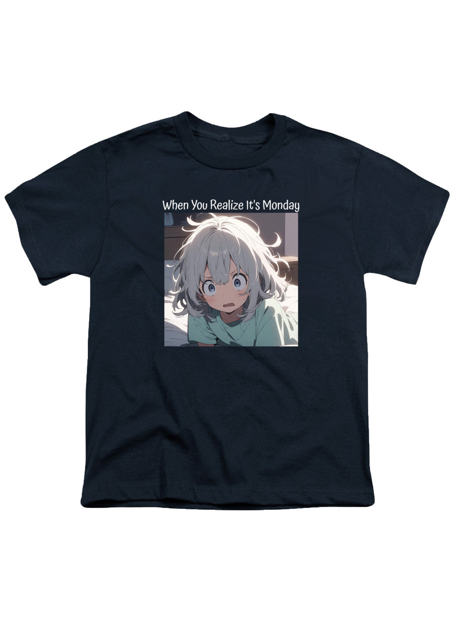 Navy When You Realize It's Monday Youth/Toddler T-Shirt