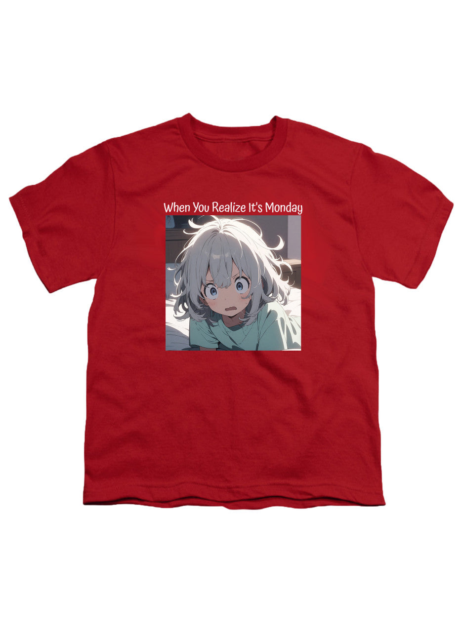 Red When You Realize It's Monday Youth/Toddler T-Shirt