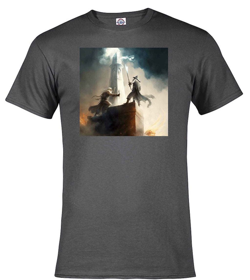 Charcoal Wizard Battle Fantasy T-Shirt