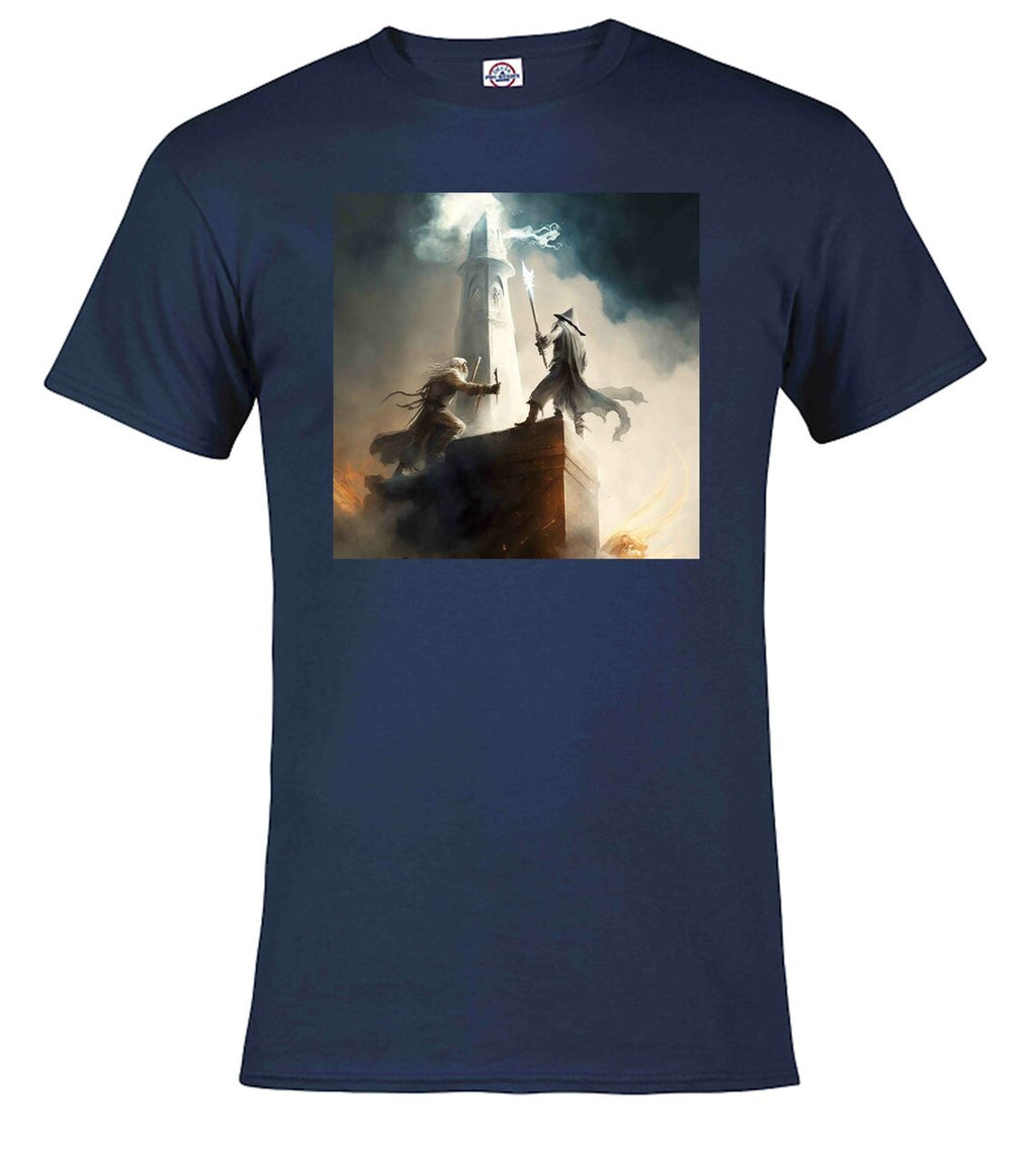 Navy Wizard Battle Fantasy T-Shirt