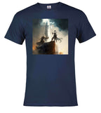 Navy Wizard Battle Fantasy T-Shirt