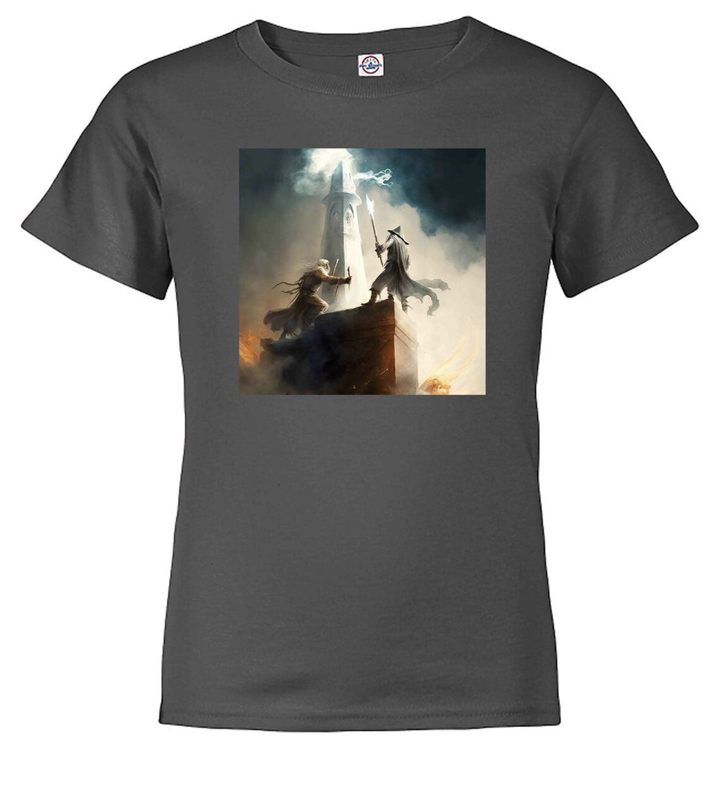 Charcoal Wizard Battle Fantasy Youth/Toddler T-Shirt