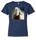 Navy Wizard Battle Fantasy Youth/Toddler T-Shirt
